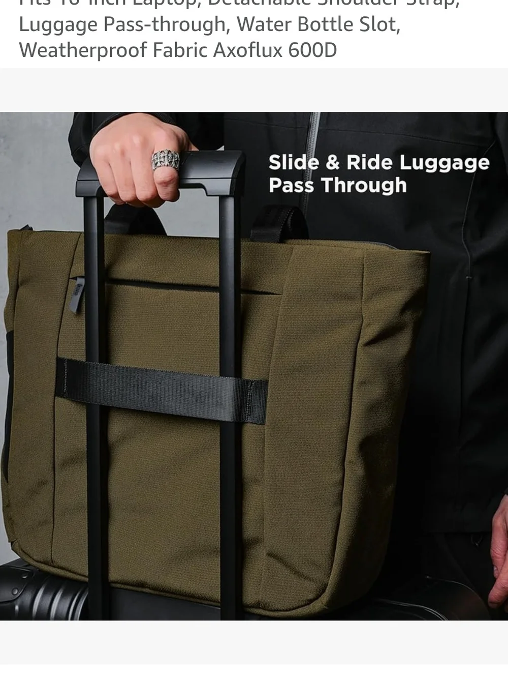 ALPAKA  ARMY  Green Tote Bag  AXOflux 600d